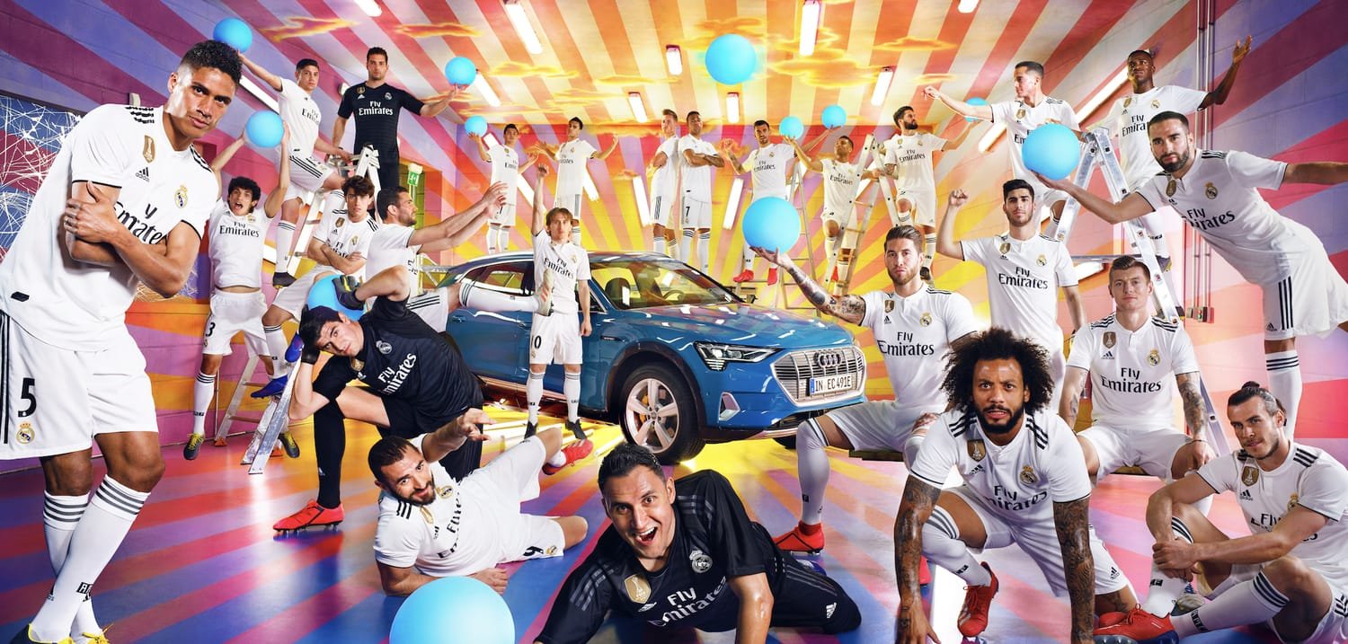 Audi e-tron meets Real Madrid meets LaChapelle